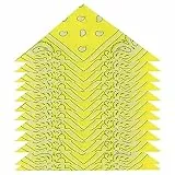 ZWOOS Bandanas für Herren und Damen, 12er-Pack Paisley Kopftuch, Neuheit Cowboy Halstücher für Modekoordinate (Gelb)