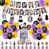 yumcute 38 Stück Geburtstagsdeko, Theme Luftballons Geburtstag Set Party Dekoration Geburtstag Happy Birthday Banner, Luftballons, Tortendeko Kuchen Deko Cake Topper