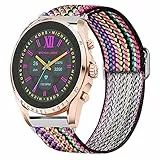 Giaogor MK gen 6 Bradshaw 2021 Armband, Einstellbar Stoff Armbänder, Weich und Dehnbar Elastizität Ersatzband für Michael Kors Gen 6 Bradshaw Smartwatch (Regenbogen)