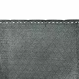Hummelladen Gartenzaun Sichtschutznetz 1 x 35 m - anthrazit - Zaunblende Schattiernetz Tennisblende