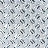 Alberts 466718 Strukturblech | Riffel-Prägung | Aluminium, natur | 300 x 1000 x 1,5 mm