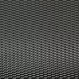 AUTO-STYLE Renngitter Aluminium schwarz - Wabendesign 12x6mm - 125x25cm