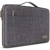 DOMISO Laptoptasche 15,6 zoll Laptop Hülle Tasche Kompatibel mit 16 Zoll MacBook Pro M4/M3/M2/M1 Pro/Max A3403 A3186 A2991 A2780 A2485 A2141,Wasserabweisend Laptophülle Sleeve mit Griff,Dunkelgrau