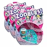 Zoobles Z-Girlz Sammelfigur mit Verwandlungsmechanismus und Happitat Überraschung (Sortiert) (Packung mit 3)