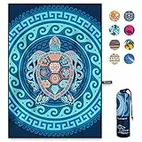 OCOOPA Mikrofaser Strandtuch, schnell trocknend, groß 200x145 cm, super saugfähig, Sandfreie Strand- und Schwimmhandtücher für Männer und Frauen
