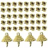 TOYANDONA Weihnachtsdekoration 1 Set Kugelhalter Kugelanhänger Kappen Kugelkappen Deko Baum Anhänger Kappen Abdeckung Zubehör Endkappe Dekorieren Goldene Einzigartige Kunststoffständer