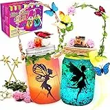 Mostof Geschenk für Mädchen, Fee Laternen-Bastelset für Kinder 6-12 – Einmachglas-Nachtlicht mit Fernbedienung, DIY Kreative Aktivitäten für Geburtstagsfeier und Schule