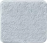 Erwin Müller WC-Vorlage, WC-Matte Rhodos Uni ohne Ausschnitt, rutschhemmend Silber Größe 50x55 cm - ultraweich, extrem saugfähig, flusenarm