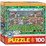 EuroGraphics Soccer Spot & Find 100 Piece Puzzle, Braun, Grün Oder Weiß