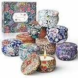 Auriostar Duftkerzen Geschenkset - 9 Stück Sojawachs Kerzenset für Frauen, Mütter, Freundin - Lange Brenndauer - Weihnachten, Valentinstag, Geburtstag