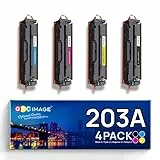 GPC IMAGE 203A Toner Kompatible für HP 203X 203A Toner Set für HP M281fdw Toner M254dw M254nw M280nw M281fdn M254dn M254 M281cdw M281 M281fdw CF540A CF540X CF541A CF542A CF543A (4er-Pack)