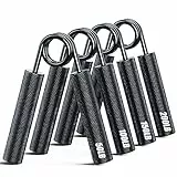 ZEAGUS Handtrainer Unterarmtrainer 4Pack, 22.5KG-90KG Metall Fingertrainer, Rutschfester Griffkraft Trainer, Hochbelastbares Handgriff für Muskelaufbau und Hand-Rehabilitationsübungen
