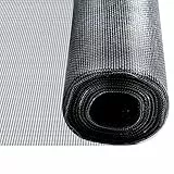 casa pura Fliegengitter für Fenster und Balkontür | Zuschneidbare Insektenschutz Fenster aus Fiberglas mit Vinyl-Beschichtung | Fliegenschutzgitter Rolle, Fliegennetz Meterware schwarz (15m x 1m)