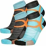 Eightsox Color 3 Edition 2-pack Blau-Schwarz - Atmungsaktive schnelltrocknende Sportsocken, Größe EU 42-44 - Farbe Black