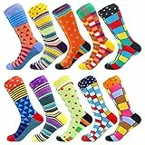 BONANGEL Bunte Socken Herren 43-46 39-42 Bunt Lustig Baumwolle Socken mit Motiv Verrückte Witzige Coole Strümpfe Funny Socks Geschenk für Männer