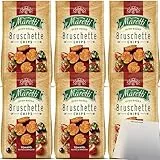 Maretti Bruschette Chips Tomato Olives & Oregano Brotchips 6er Pack (6x150g Packung) + usy Block