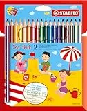STABILO - Dreikant-Buntstift - Trio dick - 18er Pack und Spitzer