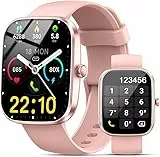 Smartwatch Damen Herren, 1,91'' HD Großbildschirm Fitness Tracker, Telefonfunktion Smart Watch, 100+ Sportmodi Fitnessuhr/Schrittzähler/Pulsuhr/Schlaftracker, IP68 Wasserdicht Sportuhr für Android iOS