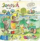 Alpha Edition - Janosch Kalender 2026 – Wandkalender 30×30 cm (30×60 geöffnet) mit Illustrationen & Platz für Notizen, Broschürenkalender inkl. Poster, liebevolles Geschenk für Kinder & Janosch-Fans