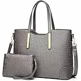 YNIQUE Handtasche Damen Groß Handtaschen Set Für Frauen Umhängetasche Taschen Shopper Reise Schultertasche 2-teiliges Set