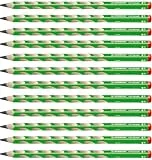 STABILO - Ergonomischer Dreikant-Bleistift für Rechtshänder - EASYgraph in grün - 12er Pack - Härtegrad 2B