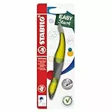 STABILO - Ergonomischer Tintenroller für Rechtshänder - EASYoriginal in limone/grün - blau (löschbar) - inkl. Patrone - Blister