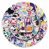 50 Stück Aufkleber, Wasserfester PVC-Kritzelsticker-Set - Kreative Cartoon-Aufkleber für Laptop/Handyhülle/Skateboard/Tagebuch - Lustige DIY-Sticker für Kinder & Erwachsene