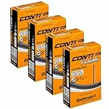 Continental Fahrradschlauch, 28 Zoll, 700 x 20-25, Presta-Ventil 80 mm, 4 Stück