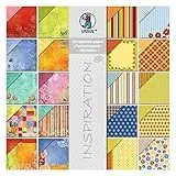 Ursus 70890099 - Scrapbook paper Block, Farbenrausch/Harlekin, ca. 30,5 x 30,5 cm, 190 g/qm, 20 Blatt, beidseitig bedruckt, Vorder- und Rückseite in verschiedenen Motiven, säure und ligninfrei