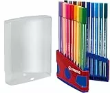 STABILO - Premium-Filzstift - Pen 68 ColorParade - 20er Tischset in rot/blau