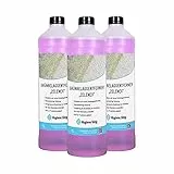 Hygiene King Grünbelagentferner Steinreiniger Fassadenreiniger | hocheffizient | 3 x 1 L | Nutzbar für Steine, Dächer, Fassaden, Terassen, Grabsteine, Algen uvm.