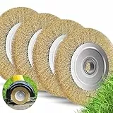 Forever Speed 4 Stück Fugenbürste Kompatibel für Gloria Multibrush und Anderen Drahtbürsten,10mm Breite Weedbrush Unkraut Bürste,110 x 16mm.Zur Entfernung Von Unkraut Moos