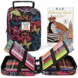 H & B 72 Buntstifte Set Bleistifte für Malbücher,Professionelles Buntstifte für Erwachsene,Zeichnen, Skizzieren und Ausmalen
