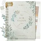 Lebenskompass Hochzeitsplaner Buch mit praktischen Poster 'FOREVER' Wedding Planner mit Terminplan, Listen und Tipps für eine perfekte Planung einer Hochzeit - mit Stickern - A5 +