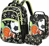 LOIDOU Schulrucksack Set Mädchen 3 Teilig Kinderrucksack Schultasche Teenager Rucksack Jungen Kinder Ergonomischer Schulranzen