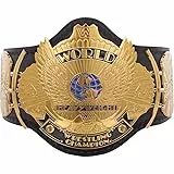 Classic Gold Winged Eagle Replica Heavyweight Championship Wrestling Belt - Leather Strap Adult Size - Generic