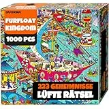 QUOKKA 1000-Teile-Puzzle Für Erwachsene – 223 Versteckte Geheimnisse - Fest Schließende - Dicke Teile – Sammle Alle Vier Erwachsenen-Puzzles Der Serie - Furfloat Kingdom