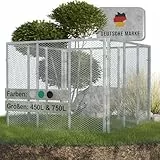 Heimfleiss® Komposter Garten 100x100x75 cm | 750L Metallkomposter verzinkt & pulverbeschichtet | Metall Kompostbehälter für Rasenschnitt & Biomüll | Gartenkomposter mit Stecksystem | Kompost Behälter