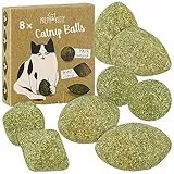 PRETTY KITTY Katzenminze Ball zum Spielen: 8X Premium Katzenminze Spielzeug für Katzen aus getrockneter Katzenminze – Aufregendes Katzenspielzeug mit Katzenminze – Spielzeug Katze Cat Accessories by