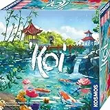 KOSMOS 687465 Koi, taktisches und stimmungsvolles Kennerspiel, Brettspiel, für 1-4 Spieler, Strategiespiel, wunderschöne Illustrationen und hochwertige 3D-Objekte