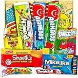 Heavenly Sweets | Amerikanische Süßigkeiten Geschenkbox | Süßigkeitenbox | USA Süßwarenkorb mit Schokolade | Gemischter Präsentkorb für Kinder und Erwachsene | Geburtstag, Jubiläum, Vatertag Auswahl