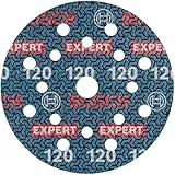 Bosch 1x EXPERT O780 Folienschleifscheibe, 125 mm (für Hartholz, Farbe auf Holz, Ø 125 mm, Körnung 120, Professional Zubehör Exzenterschleifer)