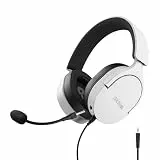 Trust Gaming GXT 489W Fayzo Gaming Headset für PC, PS5, PS4, Xbox Series X|S, Switch, 3,5-mm Klinke, 35% Recyclingkunststoff, Over-Ear Kopfhörer, Mikrofon mit Geräuschunterdrückung - Weiß