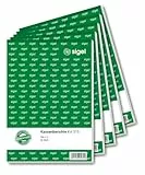 SIGEL KA515 Kassenbericht A5, 5 Stück á 50 Blatt, zur korrekten Ermittlung des Tagesabschlusses, für Brutto- und Nettoverbuchungen, mikroperforiert, aus nachhaltigem Papier