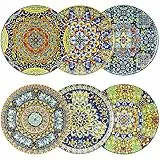 vancasso Speiseteller 6er Set, SIMI Flachteller aus Porzellan, geschirr Frühstücksteller Tellerset für Spülmaschine und Mikrowelle