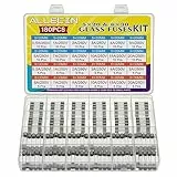 ALLECIN 24 Werte Glassicherungen Kit 5x20MM 6x30MM 250V 0,5A 1A 2A 3A 4A 5A 6A 7A 8A 10A 15A 20A Schnellschlag Glassicherung 0,5 1 2 3 4 5 6 7 8 10 15 20 Ampere Flink Sicherungen Feinsicherung Set