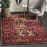 SAFAVIEH Traditionell Teppich für Wohnzimmer, Esszimmer, Schlafzimmer - Persian Collection, Kurzer Flor, Rot und Multi, 201 X 274 cm