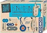 Kosmos 604325 AllesKönnerKiste Knoten Abenteuer-Box, DIY-Bastelset für Jungen und Mädchen ab 8 Jahren, mit Flaschenzug-Modell & Anleitungen für viele Knoten