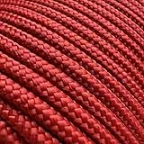Abio Paracord 550 4mm 10m Nylon Seil Schnur Nylonschnur für Armbänder Abspannseile Camping Rope Wäscheleine Maurerschnur Zeltschnur für Army Ternnetz Survival Kit Ausrüstung Cherry #061 4mm 10m