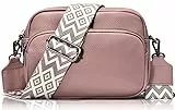 GASSDA Umhängetasche Damen Kleine Handtasche Damen PU Leder Crossbody Bag Moderne Taschen mit Abnehmbarem Schultergurt
